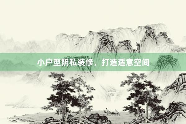 小户型阴私装修，打造适意空间